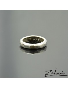 Pierścień Geometryczny Srebro 2