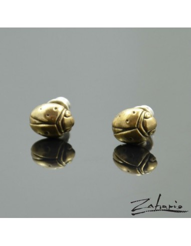 Earrings Ladybugs Bronze