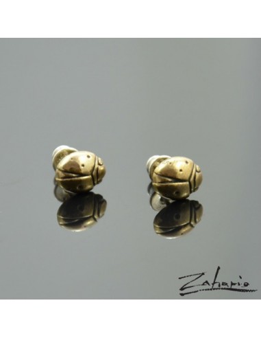 Earrings Ladybugs Bronze