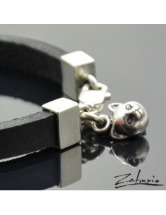 Bransoletka Główka Kotka Srebro