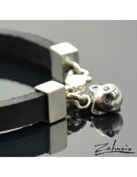 Bracelet Head Kitty Silver
