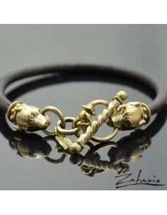 Bransoletka Wilczki Brąz