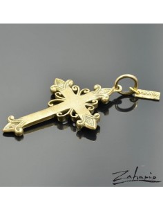 Pendant Cross Decorated Bronze