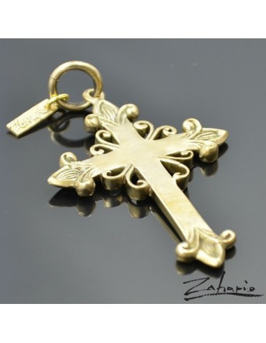 Pendant Cross Decorated Bronze
