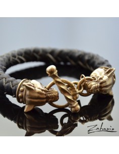 Bracelet Wolves Large Bronze 2