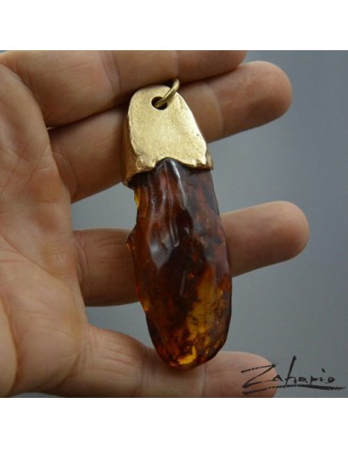 Wisior Bursztyn Brąz