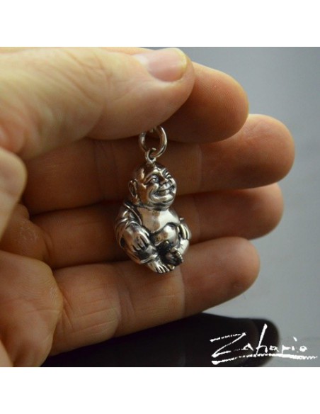 Pendant Laughing Buddha Silver