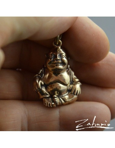 Pendant Laughing Buddha Bronze