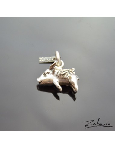 Pendant Flying Pig Silver