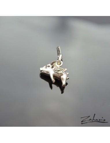 Pendant Flying Pig Silver