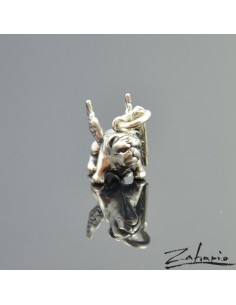 Pendant Flying Bulldog Silver