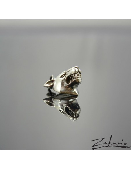 Pendant Angry Wolf Silver
