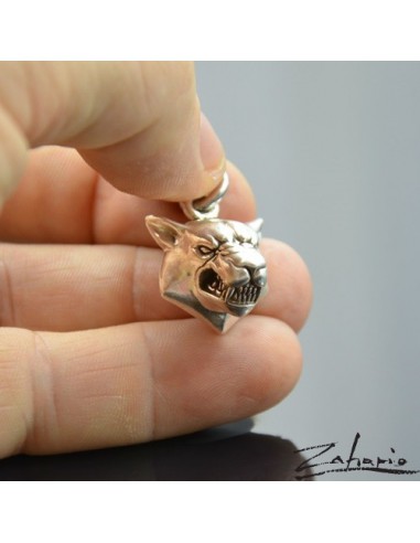 Pendant Angry Wolf Silver