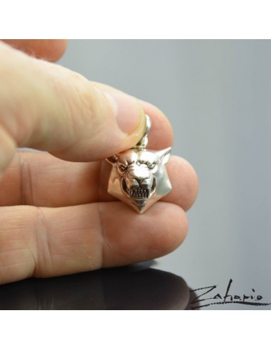 Pendant Angry Wolf Silver