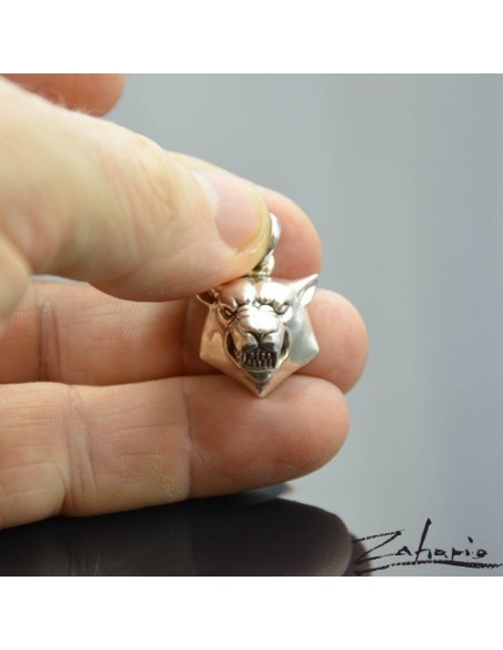Pendant Angry Wolf Silver