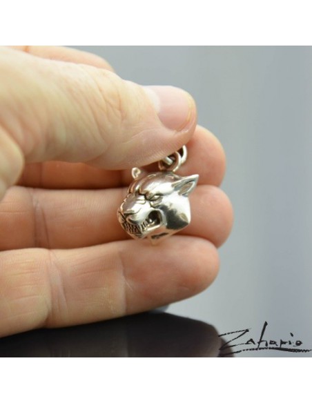 Pendant Angry Wolf Silver