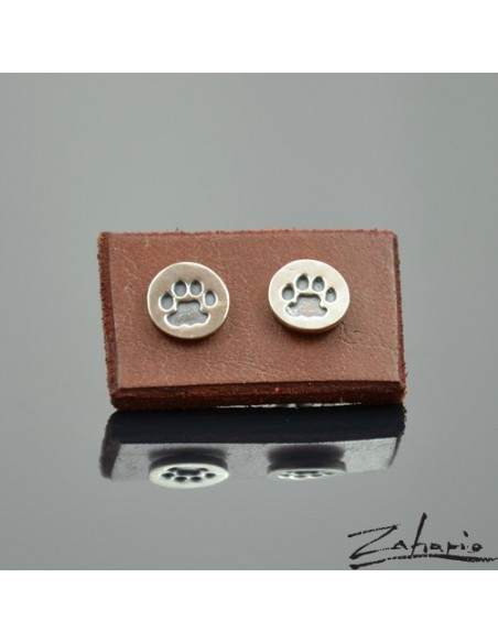 Earrings Cat Paw Silver
