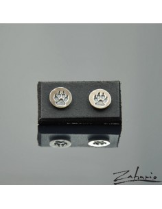 Earrings Dog Paw Silver