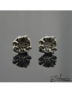 Spinki Cthulhu Symbol Starszych Bogów Srebro