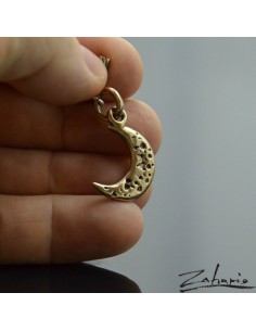 Pendant Moon Bronze 2