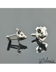 Spinki Dziki Srebro 2