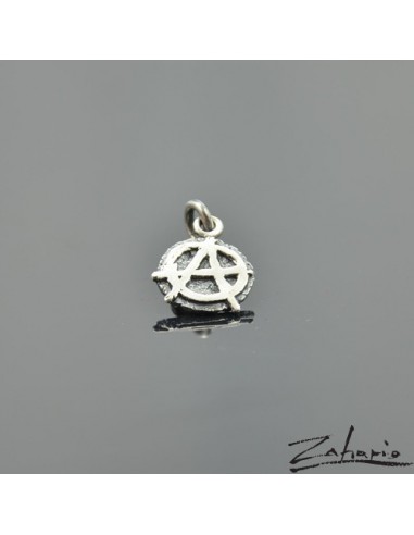 Pendant Anarchist Sign Silver