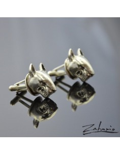 Spinki Bulteriery Srebro