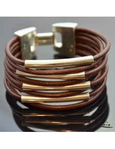 Bransoleta Schody Do Nieba Brązowa Srebro 2