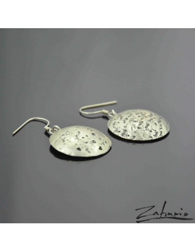 Earrings Round Destroy Silver