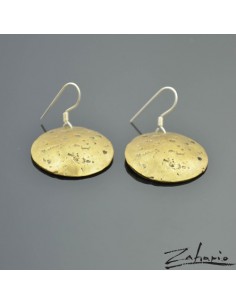 Earrings Round Destroy Bronze