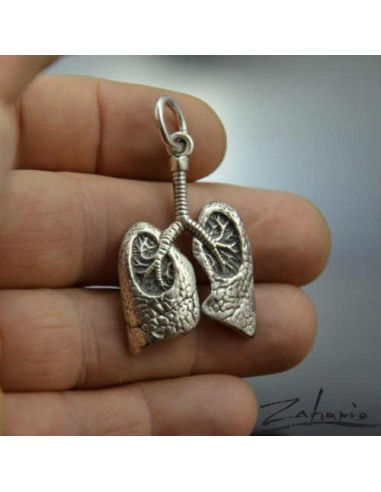 Pendant Lungs Silver