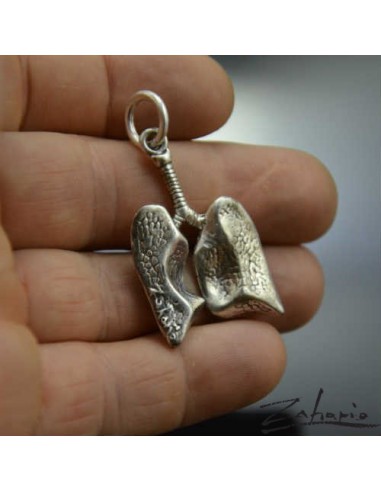 Pendant Lungs Silver