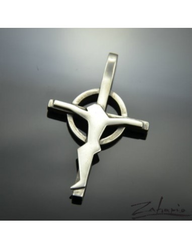 Pendant Cross with Jesus Silver
