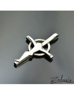 Pendant Cross with Jesus Silver 2