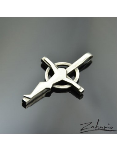 Pendant Cross with Jesus Silver