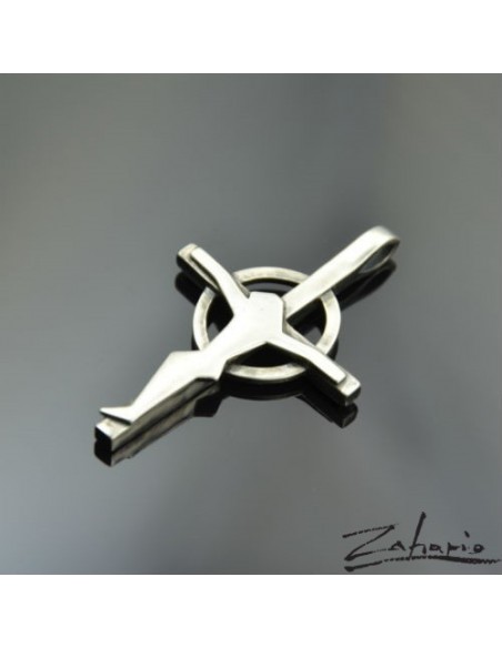 Pendant Cross with Jesus Silver
