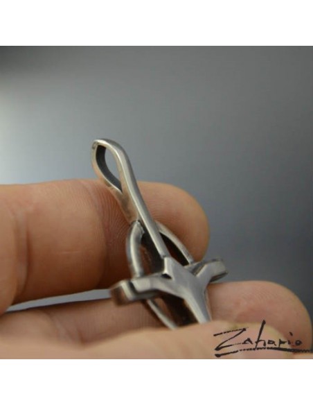 Pendant Cross with Jesus Silver