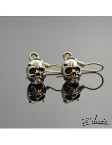 Kolczyki Czaszki Rogate Srebro