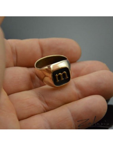 Pierścień "M" Brąz