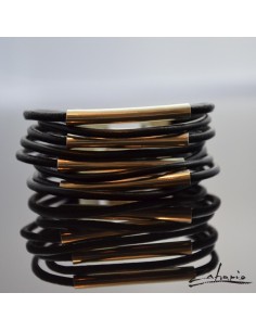 Bracelet Stairs To Haven Black Silver