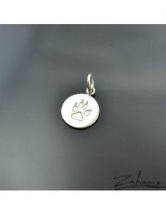 Pendant Big Dog Paw Silver