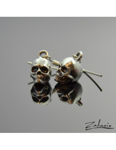 Earrings Skulls Silver