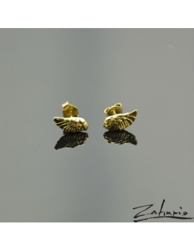 Earrings Wings Gold Plated 24k