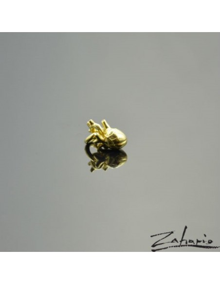 Pendant Anatomical Heart Gold Plated 24k