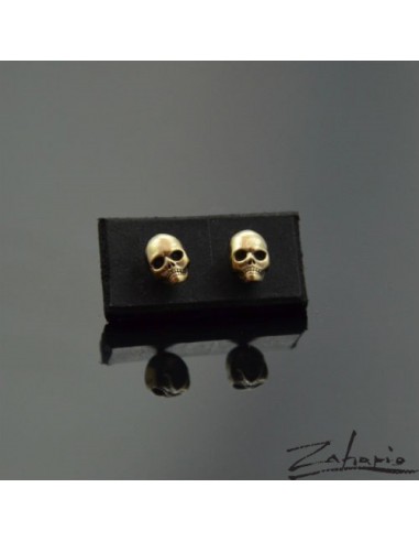 Earrings Skulls Bronze