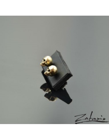 Kolczyki Czaszki Brąz