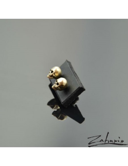 Kolczyki Czaszki Brąz