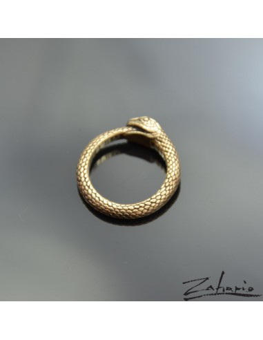Ring Snake Uroboros Bronze