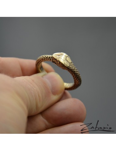 Ring Snake Uroboros Bronze