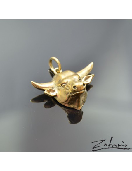 Pendant Bull's Head Bronze